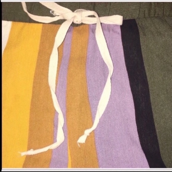 Mustard and Olive Wide Leg Pants - Picture 4 of 4